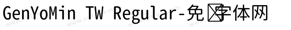 GenYoMin TW Regular字体转换